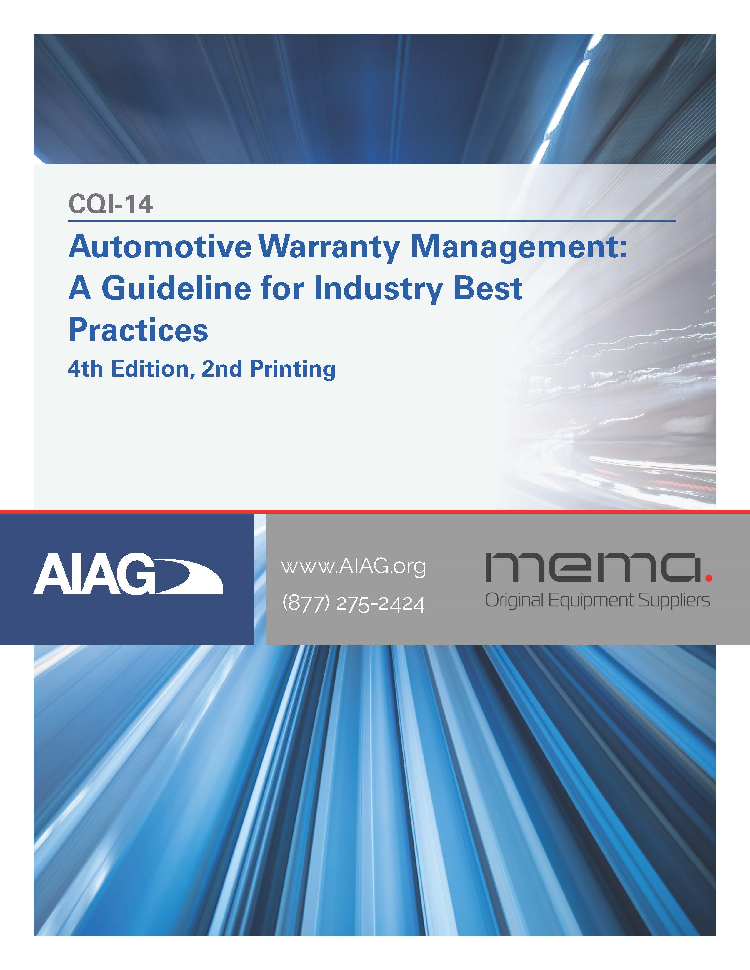 Publications AIAG Automotive Warranty Management 1.9.2023 preview