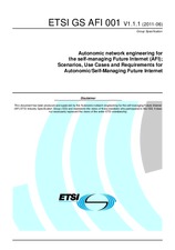 Standard ETSI GS AFI 001-V1.1.1 29.6.2011 preview