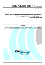 Standard ETSI GS INS 001-V1.1.1 1.3.2011 preview