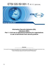 Standard ETSI GS ISI 001-1-V1.1.1 23.4.2013 preview