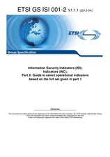 Standard ETSI GS ISI 001-2-V1.1.1 23.4.2013 preview