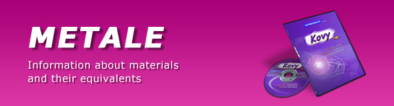 Metale – Information about materials and their equivalents